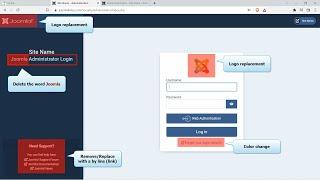 How to Customize Joomla 4 Admin Login Page | Replacing Joomla Logo | White Labeling Joomla 4