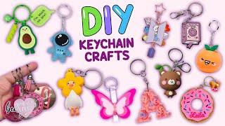 8 DIY KEYCHAIN IDEAS - How To Make Super Cute Keychains - BTS - Squishy Keychain and more...