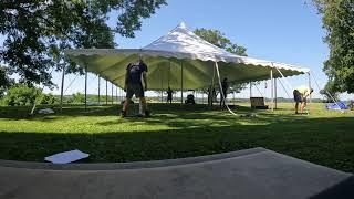 40x80 Pole Tent Time Lapse