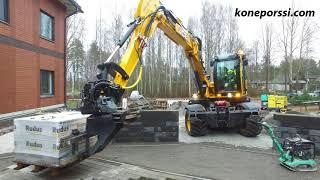 JCB Hydradig 110W (SSW-Infra Oy) working in Finland