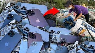 Very Wow!! A lot of iPhone New Series!! iPhone12_iPhone13_iPhone 14 Pro Max in the Garbage