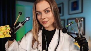 Fastest ASMR Medical (Cranial Nerve Exam, Eye Exam, Ear Exam, Hearing Test, Focus, Neurologist, Phy)