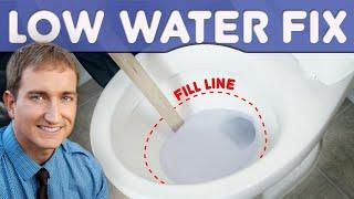 Why Is There Low Water Level In The Toilet Bowl And How to Repair