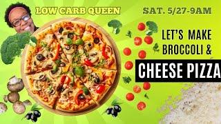 HOW TO MAKE BROCCOLI AND CHEESE PIZZA | LOW CARB AND KETO FRIENDLY