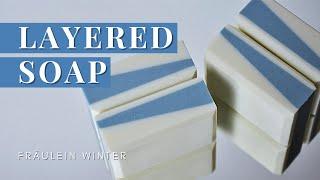 Layered Soap - Handmade Cold Process Soap - Fraeulein Winter