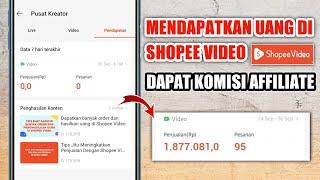 Cara Mendapatkan Komisi Affiliate Dari Shopee Video | Hasilkan Banyak Orderan Shopee Video