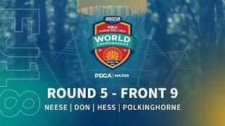 2024 PDGA Junior Disc Golf World Championships | FJ18 R5F9 | Nesse, Don, Hess, Polkinghorne