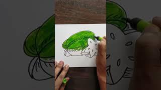 How To Draw A Carambola Easy | Carambola Step By Step Easy Line Drawings | Easy drawing idea #shorts