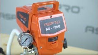 Видео обзор обновленного окрасочного аппарата ASPRO 1800 за 29900 рублей!