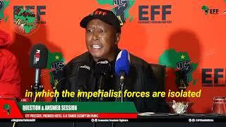 Julius Malema of EFF from South Africa address the media [clean]