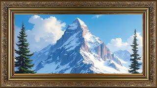 Mystical Mountain Masterpiece: Artistic Frame Painting | Art Corner Screens Live