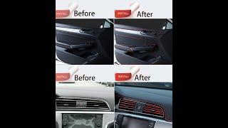 Red Car Interior Moulding 5M Trims Line Strips Car Styling