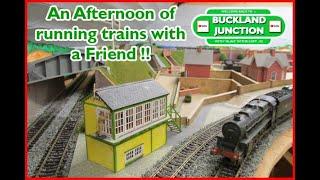 Buckland Junction 280. Running trains, an afternoon in the loft playing model railways with a friend