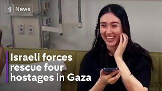 Israel frees four hostages in deadly Gaza raid