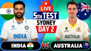 Live: IND vs AUS, DAY 2 - 5th Test | Live Scores & Commentary | India vs Australia 5th Test Live