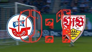 F.C. Hansa Rostock VS VfB Stuttgart. TOR-Highlight! Silas Wamangituka!