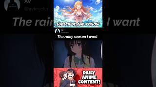 The rainy season I want #shorts #anime #hentai #ecchi #otaku #rain