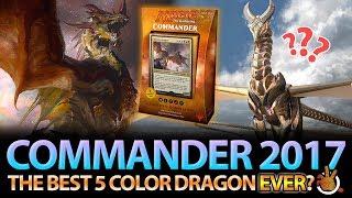 The Best 5 Color Dragon EVER? CMDR 2017 Dragon Deck Review | The Command Zone 174 | Magic Podcast