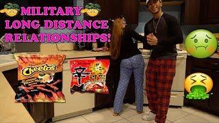 Military Long Distance Relationships Ft. Diana Rose - Spicy Noodle Challenge *VOMIT ALERT*