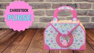 How To Make A Cardstock Purse with Cricut