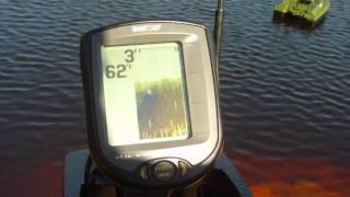 Anatec Bait Boat with RF15 Humminbird Fish Finder Demo