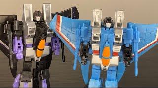 TakaraTomy Transformers Robot Masters Thundercracker and Skywarp Figures - Retro Transformers Review