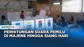 Perhitungan Suara Pemilu di Majene Hingga Siang Hari