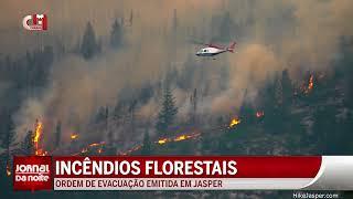 Incêndios Florestais: Ordem de evacuação provoca saída forçada de moradores e visitantes de Jasper