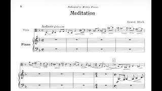 Ernest Bloch - Meditation and Processional (Audio + Full Score)