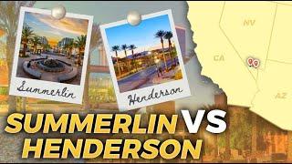 Summerlin VS Henderson Nevada: Everything You Need To Know About Living In Summerlin & Henderson NV