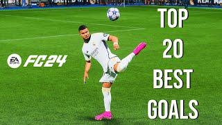 FC 24 TOP 20 GOALS 4K ! FIFA 24 TOP 20 GOALS !  BEST GOALS PS5 4K