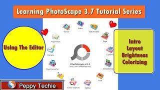 PhotoScape: Photo Editor Tutorial Series: The Editor: Part 1