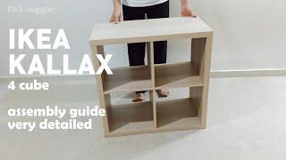 IKEA KALLAX shelving unit,  4 cube 77x77 cm assembly instructions  very detailed