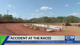 Race car crashes into bleachers at Ponderosa Speedway