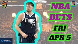 NBA Picks Today 4/5/2024 | FREE NBA Best Bets | CHEF D