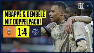 Mbappé und Dembélé dominieren! PSG weiter auf Titelkurs: Lorient - PSG | Ligue 1 | DAZN