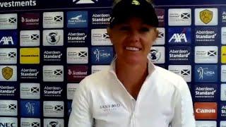 Amy Olson Opening Round Interview at the Ladies Scottish Open
