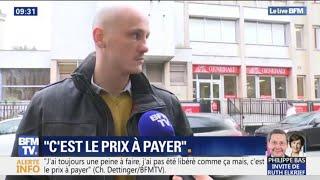 "C'est le prix à payer." Les premiers mots de Christophe Dettinger en semi-liberté depuis ce matin