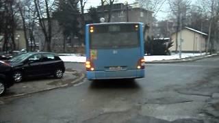 Okretanje autobusa na okretištu Voltino, linija 118