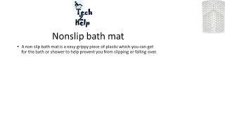 Non slip bath mat