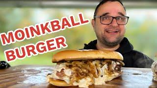 MOINK BALL CHEESE BURGER GRILLEN --- Klaus grillt