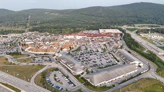 Woodbury Common Premium Outlets by drone New York Central Valley