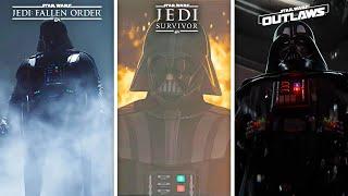 EA vs Ubisoft DARTH VADER Comparison - Star War: Fallen Order vs Outlaws vs Jedi Survivor