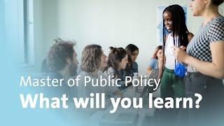 What will you learn? – Master of Public Policy