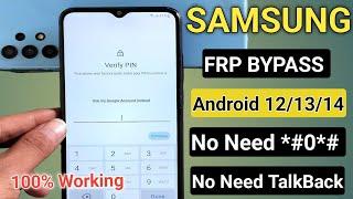 All Samsung Frp Bypass 2024 Android 12/13/14 || No Need *#0*# - No Need TalkBack