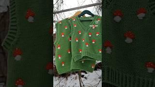 ЖИЛЕТКА AGaRiC #вязание #knitting #вязаниеизтрикотажнойпряжи #handmade