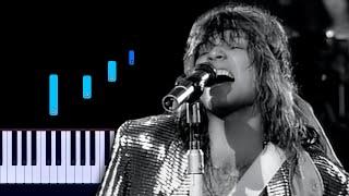Bon Jovi - Wanted Dead Or Alive Piano Tutorial