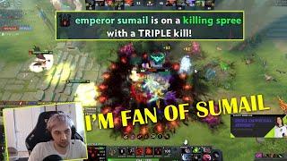 "yes I'm Fan of Sumail" -Arteezy ZXC SF gameplay ft. "emperor sumail" ign