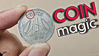 New Coin Vanish magic trick Tutorial। Coin Magic Trick tutorial in Hindi। Best coin magic