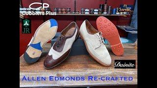 Allen Edmonds Players Shoe & Strawfut with new JR Soles Dainite Soles